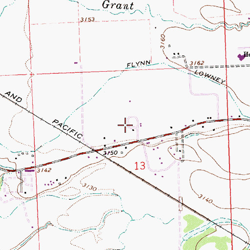 Topographic Map of Countryside Court Mobile Home Park, MT