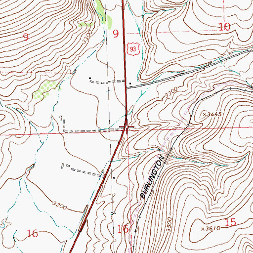 Topographic Map of Out Post Campground, MT