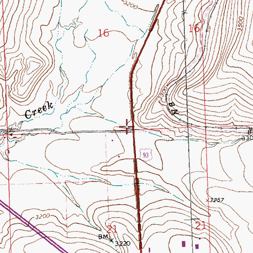 Topographic Map of Jim and Marys RV Park, MT