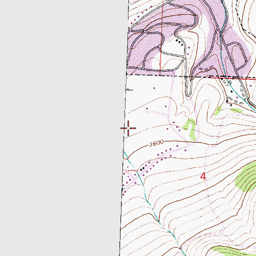 Topographic Map of Highlands Golf Club, MT