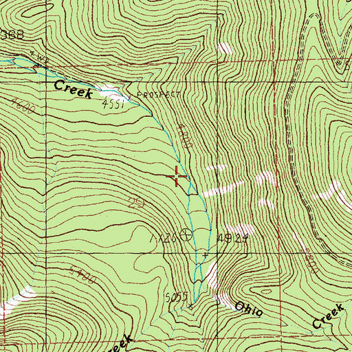 Topographic Map of Windfall (historical), MT