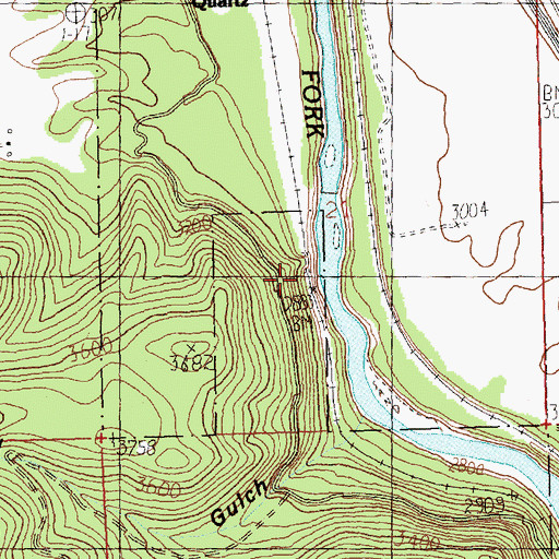 Topographic Map of Texas Bar (historical), MT