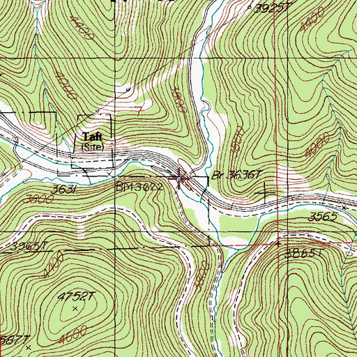 Topographic Map of Polleys Spur (historical), MT