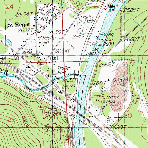 Topographic Map of Kitchen (historical), MT