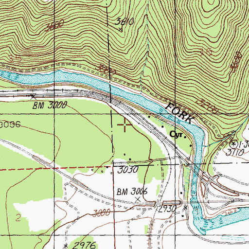 Topographic Map of Cyr School (historical), MT