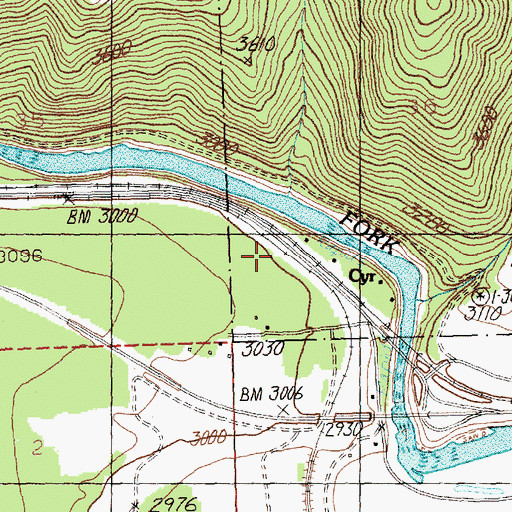 Topographic Map of Cyr, MT