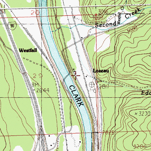 Topographic Map of Cobden School (historical), MT