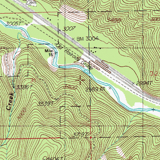Topographic Map of Armada School (historical), MT