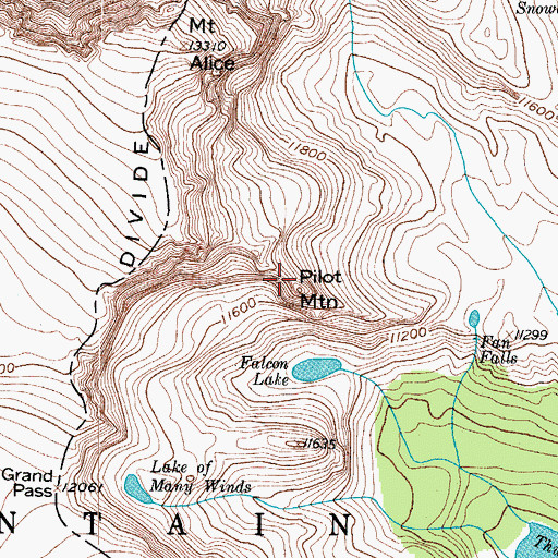 Topographic Map of Pilot Mountain, CO