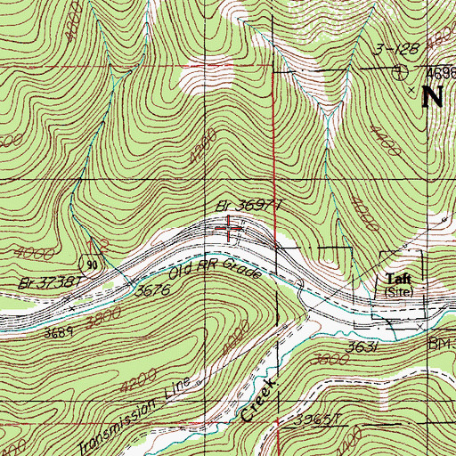 Topographic Map of Interchange 5, MT
