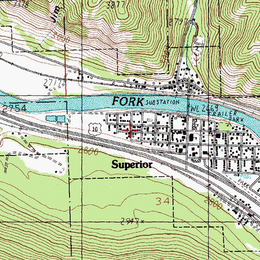 Topographic Map of Mineral County Museum, MT