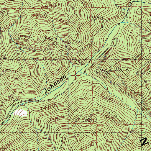 Topographic Map of East Fork Berry Gulch, MT
