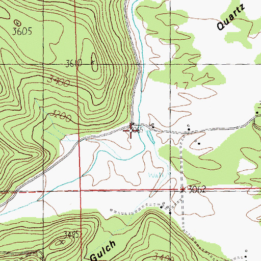 Topographic Map of Nellie Creek, MT