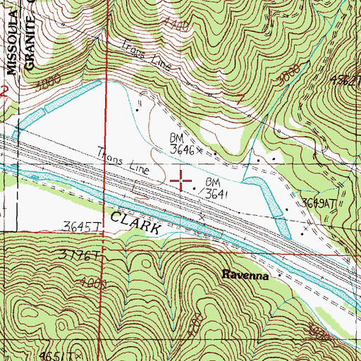 Topographic Map of Willis (historical), MT