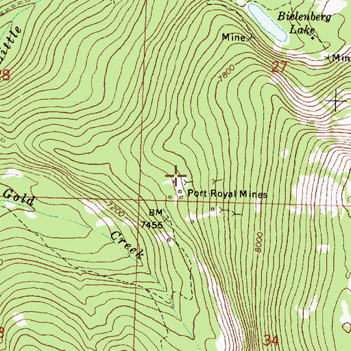 Topographic Map of Royal Post Office (historical), MT