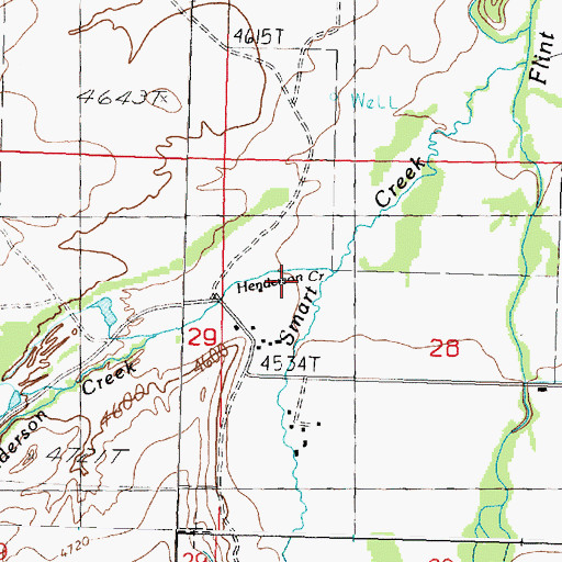 Topographic Map of Emmettsburg (historical), MT