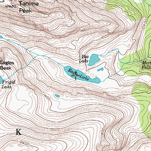 Topographic Map of Eagle Lake, CO