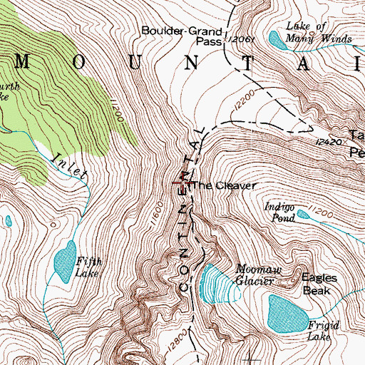 Topographic Map of The Cleaver, CO