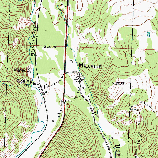 Topographic Map of Flint School (historical), MT