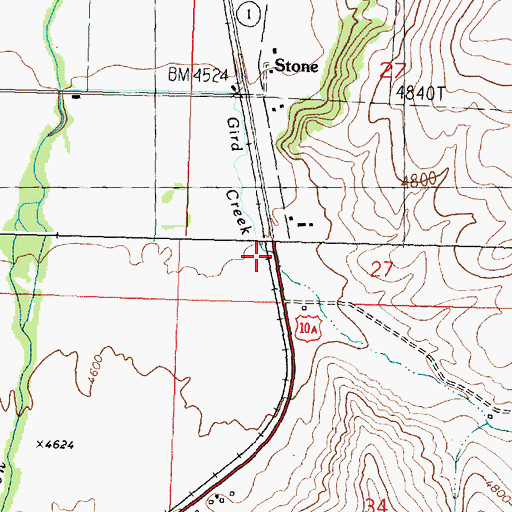 Topographic Map of Fields (historical), MT
