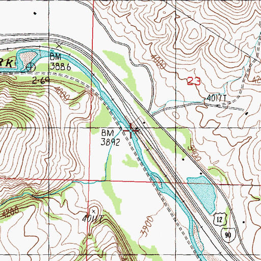 Topographic Map of Hoffmans (historical), MT