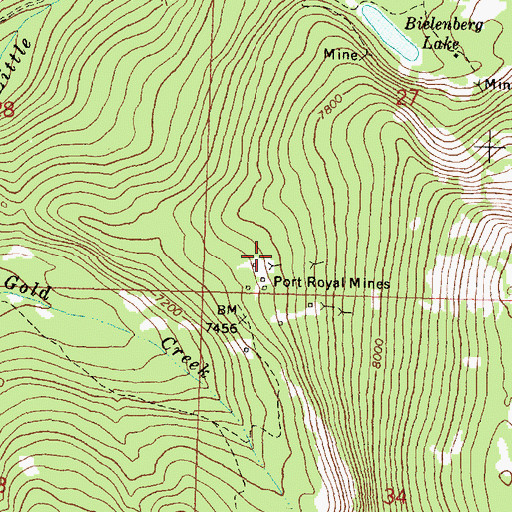 Topographic Map of Royal (historical), MT