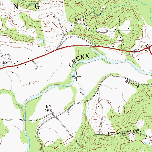 Topographic Map of Mine Hole Brook, NY