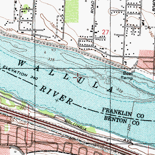 Topographic Map of Wade Island, WA