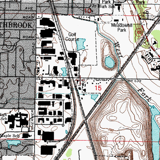 Topographic Map of Techny (historical), IL