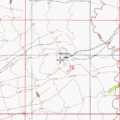 Topographic Map of Bogard Wash, AZ