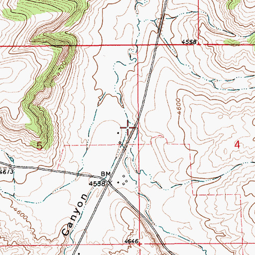 Topographic Map of Kibbey (historical), MT