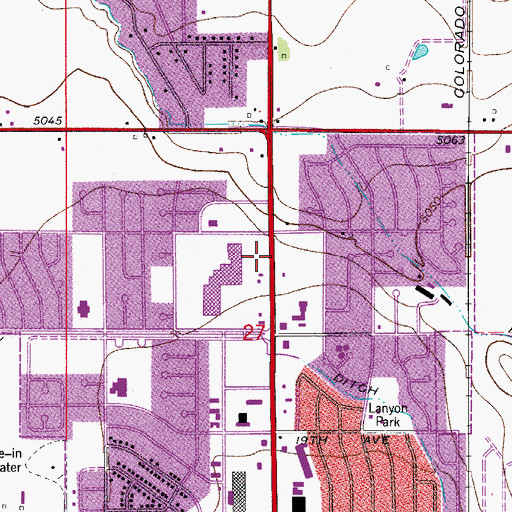 Topographic Map of Front Range Community College - Longmont Campus, CO