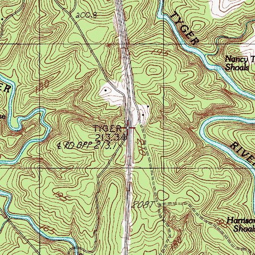 Topographic Map of Millville (historical), SC