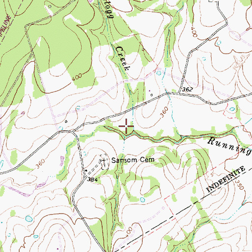 Topographic Map of Lake Limestone, TX