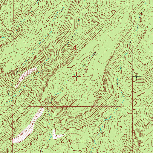 Topographic Map of Grand Staircase - Escalante National Monument, UT