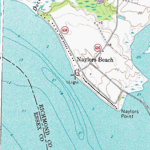 Topographic Map of Naylors Hole (historical), VA