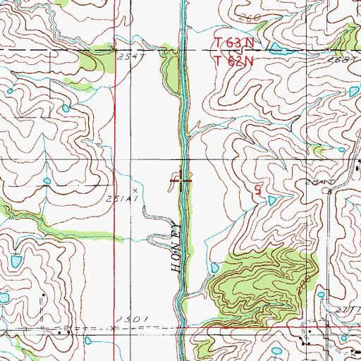 Topographic Map of Crockett Cemetery, MO