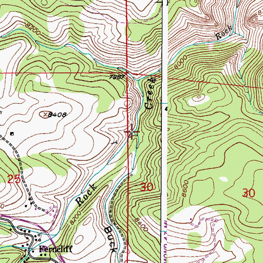 Topographic Map of Buck Gulch, CO