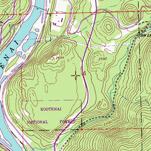 Topographic Map of Dunn Creek (historical), MT