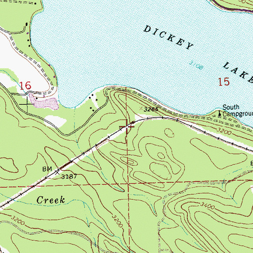 Topographic Map of Brimstone, MT