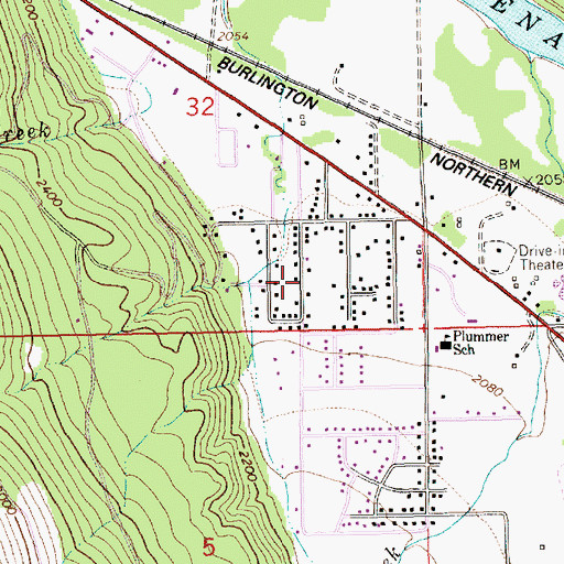 Topographic Map of Kingdom Hall of Jehovahs Witnesses, MT