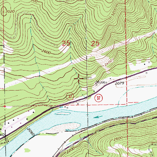 Topographic Map of Church of Christ, MT