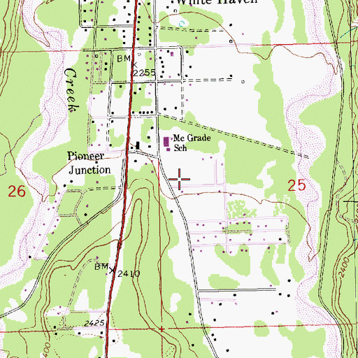 Topographic Map of First Baptist Church, MT