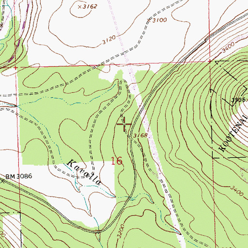 Topographic Map of Atlanta Post Office (historical), MT