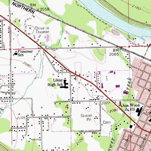 Topographic Map of Meadowlark RV Park, MT