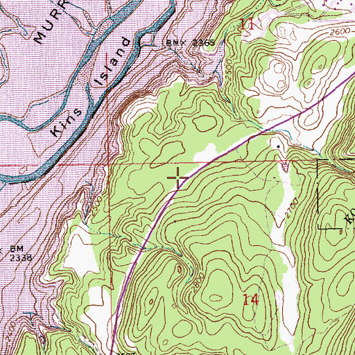 Topographic Map of Mariners Haven, MT
