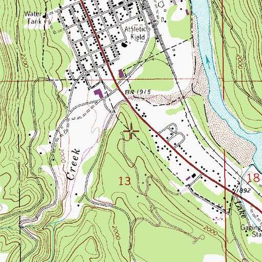 Topographic Map of La-Vi RV Park, MT