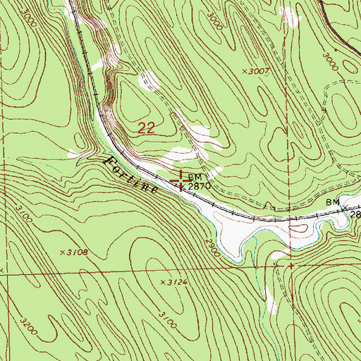 Topographic Map of Gussenhoven Spur (historical), MT