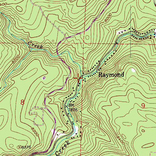Topographic Map of Cave Creek, CO