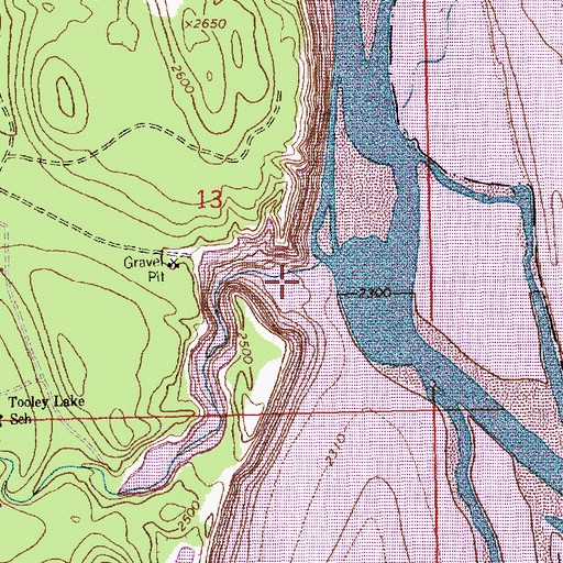 Topographic Map of Kootenai Post (historical), MT